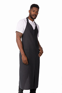 Volante V-Neck Bib Apron - side view