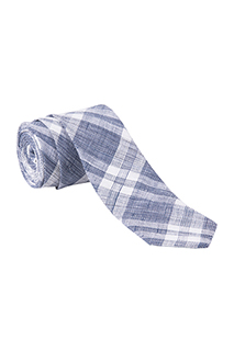 Neck Tie: Plaid - side view