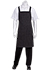 Cross-Back Bib Apron: Pinstripe - side view