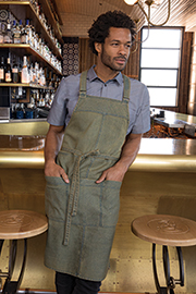 Uptown Cross-Back Bib Apron