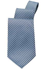 Blue Check Tie