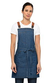 Berkeley Women's Petite Bib Apron: Medium Blue