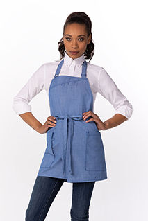 Medford Short Bib Apron - side view