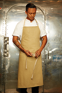 Austin Chefs Bib Apron - side view