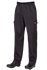 100% Cotton Black Cargo Pants - side view