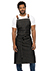 Berkeley Chefs Bib Apron: Black Denim - side view