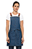 Berkeley Women's Petite Bib Apron: Medium Blue - side view