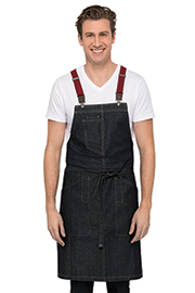 Berkeley Bib Apron: Indigo Denim