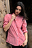 Womens Red Gingham Dress Shirt - side view