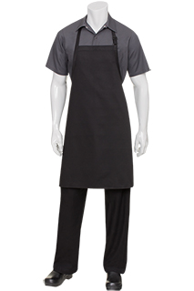 Bib Apron: No Pocket - side view