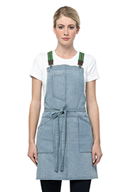 Berkeley Women's Petite Bib Apron: Sky Blue