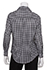 Womens Black Gingham Dress Shirt