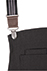 Berkeley Bib Apron: Jet Black Cotton - back view