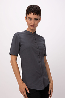 Womens Seersucker Shirt - side view