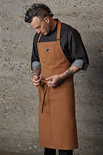 Rockford Chefs Bib Apron - side view