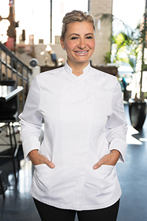 Marrakesh V-series Womens Chef Coat - side view