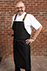 Berkeley Chefs Bib Apron: Black Denim