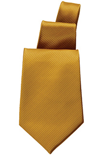 Solid Mustard Tie - side view