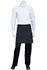 Half Bistro Apron: Pinstripe - side view